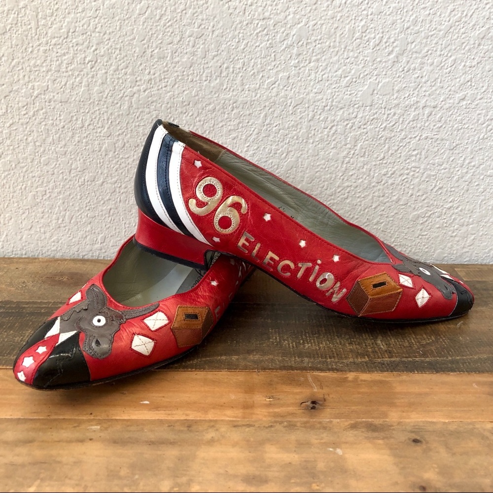 Vintage Margaret Jerrold 1996 Election Pop Pumps - Picture 8 of 8